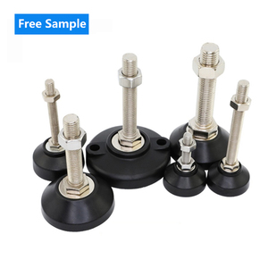 <strong>Industrial</strong> Plastic Adjustable Furniture Leveling Feet M12 <strong>Table</strong> Leg <strong>Leveler</strong> Feet With 50mm Nylon Base and Screw Length 100mm - Product Image 1