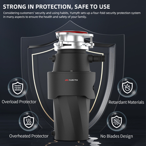 1.2L Stainless Steel Kitchen Waste <strong>Disposer</strong> with Easy Installation Commutator Motor and Sink Unit Food Waste Grinder - Product Image 5