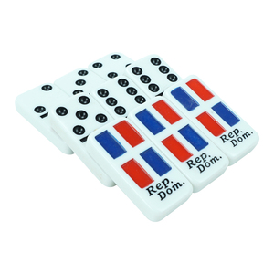 Tùy Chỉnh Khắc Logo Đôi Sáu Domino Trò Chơi Thiết Lập Republica Dominicana Puerto Rico Hình Domino Thiết Lập Cho Trò Chơi - Product Image 5