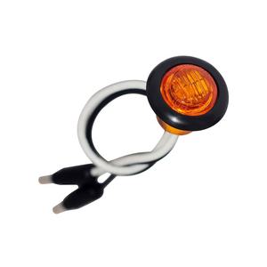 3/4 inç Led yan işaretleyici ışık 3 LEDs DOT SAE 12v ile DC terminali mermi konnektörler Led park lambası için römork otomobil Van - Product Image 2