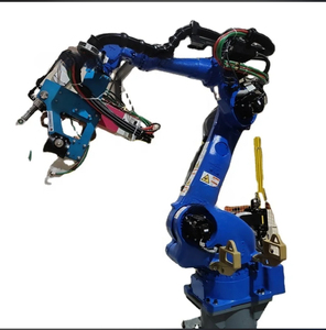 Yas-kawa industrielle Roboterarm-Punkts chweiß maschine kann aus gezeichnetes Schweißen von Automobil komponenten durchführen.