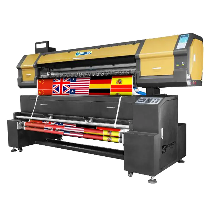 Máquina de impresión digital de poliéster para hacer banderas, Impresión de 180cm, 220cm, 5113/4720/i3200 xp600