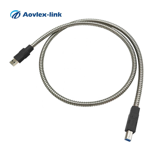 定制铠装USB 3.0 a型至USB b型电缆铠装USB延长线 - Product Image 4