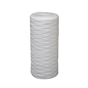 Filtro de cartucho de sedimento de hilo PP de 10 pulgadas, 0,1 micras, 1 Micra, 5 micras, planta de energía, eliminación de hierro, cartucho de filtro enrollado