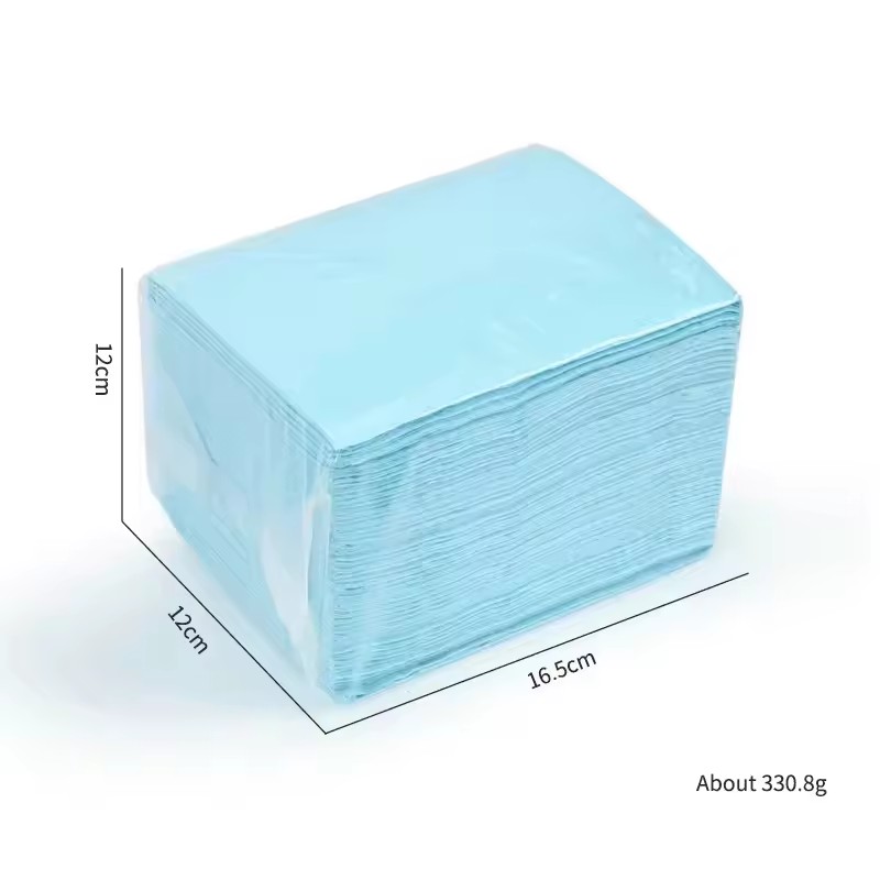 Tapete desechable para mesa de manicura - Azul - 50 unidades