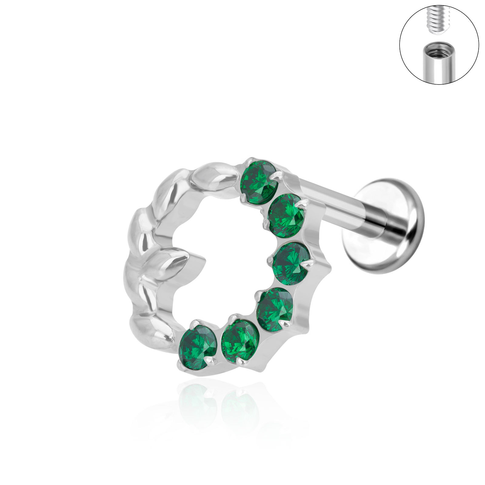 Plata CZ verde