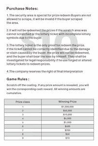 Customizable Digital Lottery Tickets with QR <strong>Code</strong> <strong>Verification</strong> Scratch Off Games Wholesale - Product Image 3