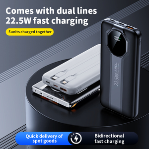 Fast Charging Power Station Portable Power Bank 10000mAh 22.5W QC3.0 LED Display Universal USB-<strong>C</strong> <strong>Output</strong> 2 <strong>Input</strong> PD Power Banks - Product Image 3