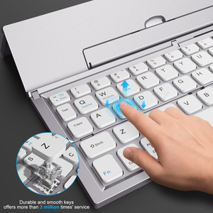 Nueva llegada Mini BT portátil plegable teclado inalámbrico portátil de tres pliegues para ordenador portátil de negocios para PC - Product Image 4