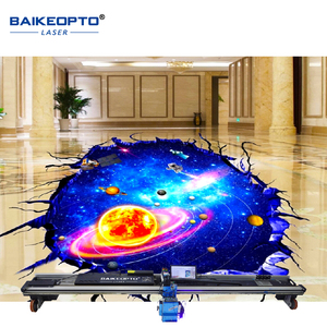 BK-UV64F yüksek çözünürlüklü <span class=keywords><strong>9600</strong></span> DPI CMYKW UV mürekkep püskürtmeli arka plan boyama makinesi 3D zemin yazıcı
