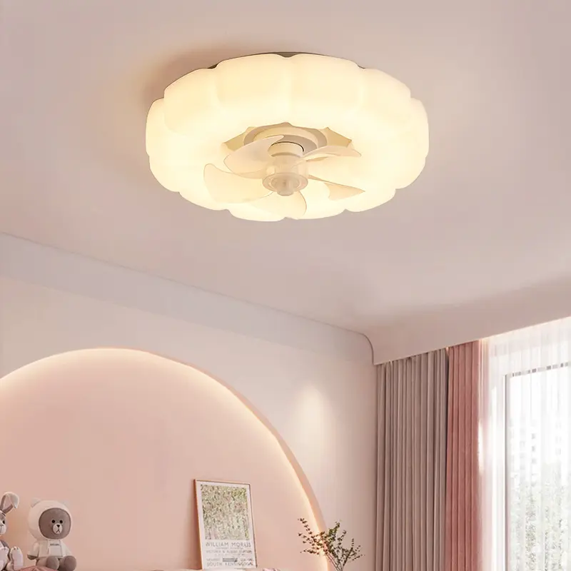 Cloud Design Abanicos De Techo Elegantes Blancos Fantaisie Ventilateur Décoratif Plafonnier Ventilateur De Plafond Lampe Pour Chambre