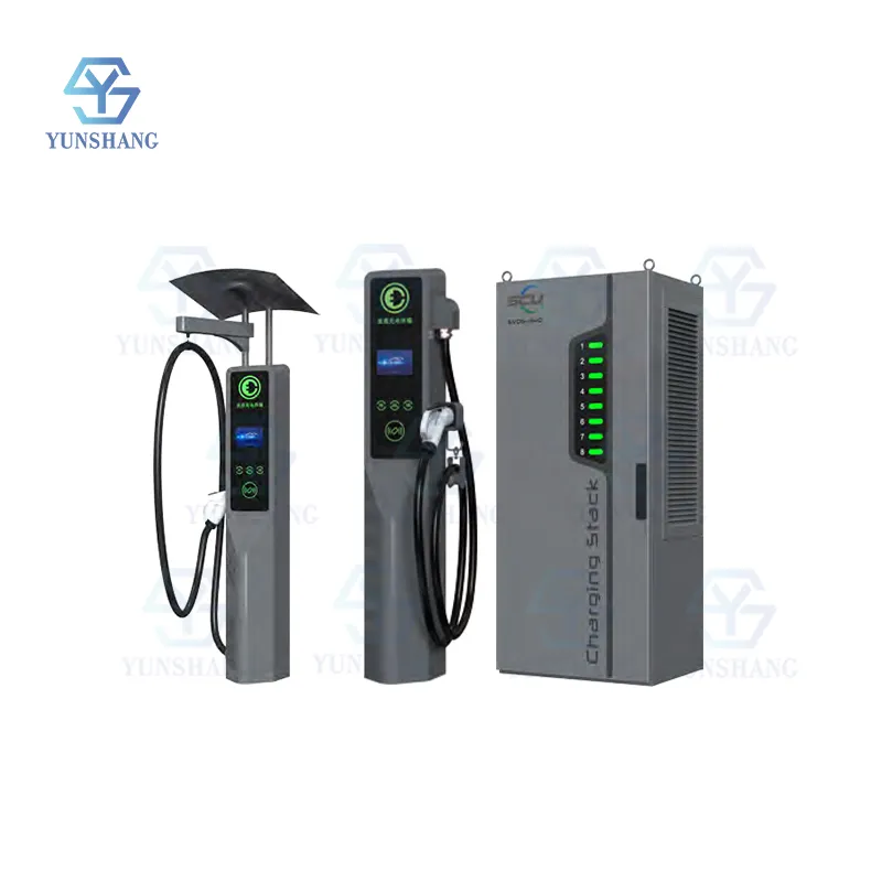 Famous brands Warranty IP54 IK10 TFT CCS2/CHAdeMO/GB-T SCU charging station EVMS-240