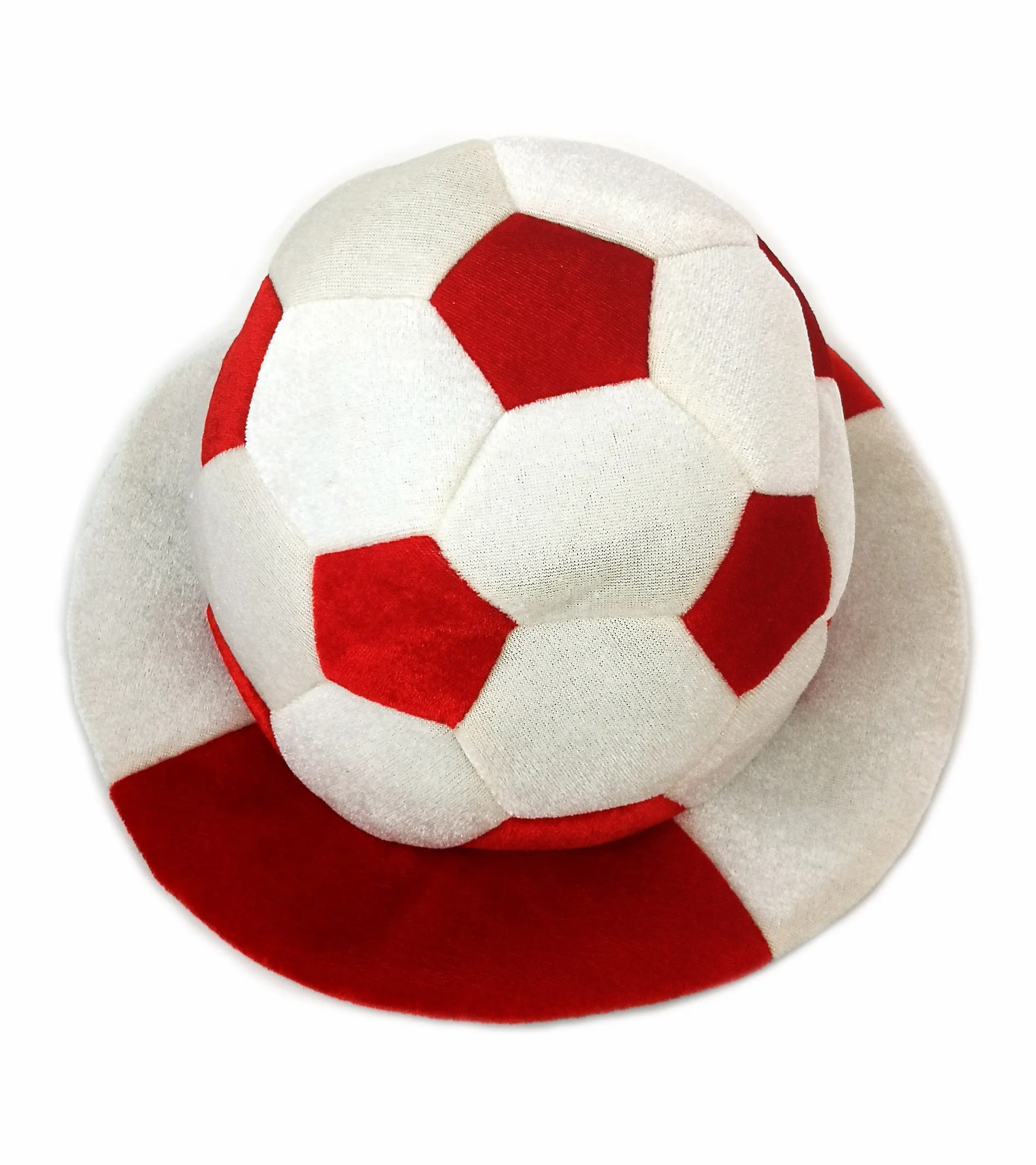 EC 2024 Casquette en forme de ballon de football pour fans autrichiens Chapeau de football en velours autrichien pour supporters