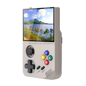 Mini macchina da gioco portatile M19 costruire nel sistema EmuELEC supporto 26 tipi di simulatori per giocare 3.5 pollici Display LCD scatole nere - Product Image 3