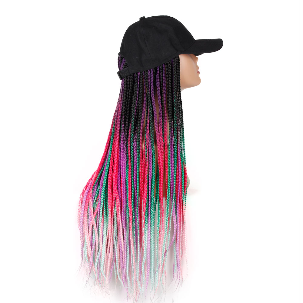 Mélanger couleur tresses baseball chapeau