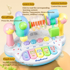 3 in1多機能おもちゃ電子音楽教育キーボード音楽ピアノおもちゃ赤ちゃん用 - Product Image 4