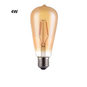 St64 4W Retro Tungsten <strong>LED</strong> Bulb Brown Filament Pacifier Bubble E27 Base 2200K 6500K CCT for Home Use Multiple Bases E12 <strong>B22</strong> E26 - Product Image 4