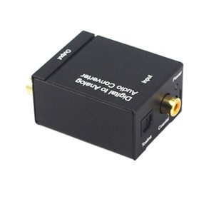 Convertidor coaxial óptico digital a analógico de audio R/L RCA de 3,5mm con carga USB y cable óptico con estéreo ESTÉREO