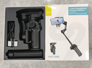 ビデオVlog撮影用の新しいL93軸360回転電話ジンバルスタビライザー伸縮式自撮り棒付きライブストリーミングジンバル