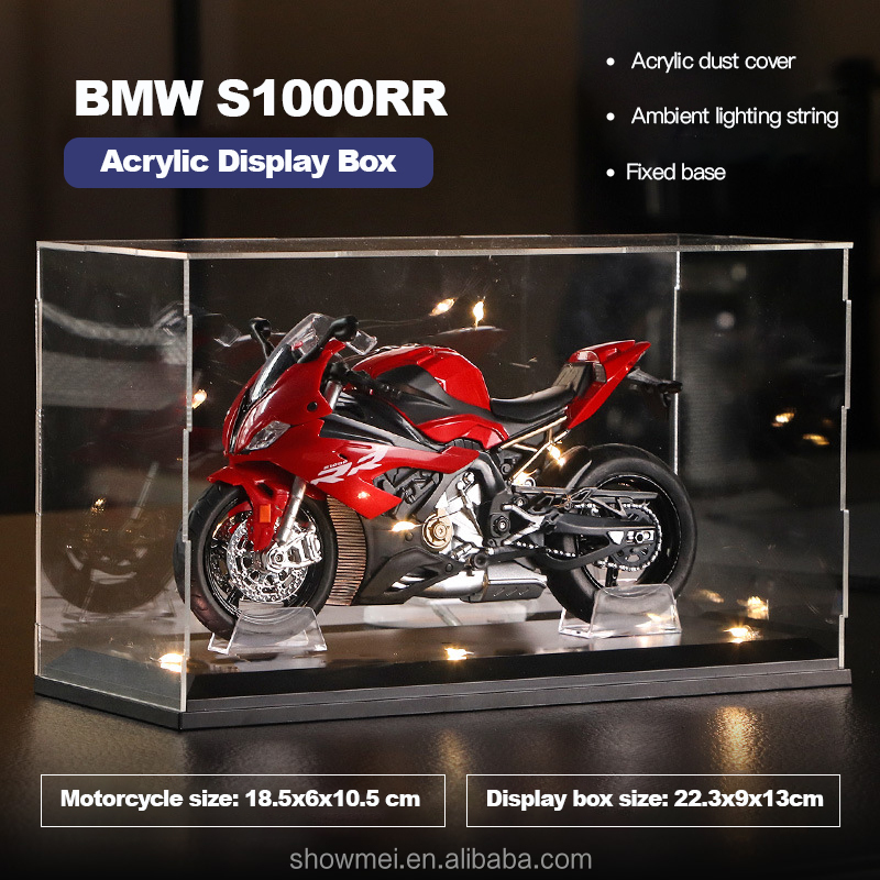 BMW S1000RR - Rosso + Acrilico + Illuminazione + Base