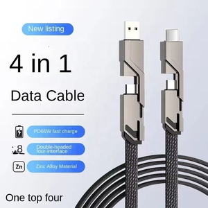 Data <strong>Cables</strong> Wholesale Bending Resistance Usb c <strong>Cables</strong> 4 in 1 Usb <strong>Cable</strong> Fast Charging Multiple Interfaces Usb C to Type C Wires - Product Image 2
