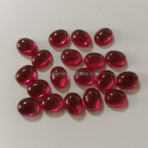 Professional <strong>Design</strong> #5 Corundum Stone <strong>Ruby</strong> Oval Cabochon Synthetic Loose Stones for Ring - Product Image 5
