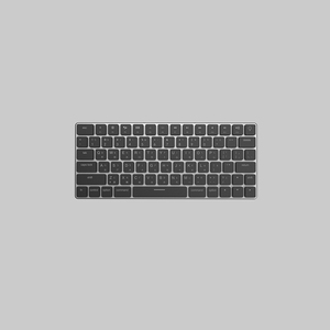 Tastiera meccanica Desktop a basso profilo Wireless a 78 tasti 2 modalità con interfaccia di tipo C illuminazione a colori Layout QWERTY in inglese - Product Image 1