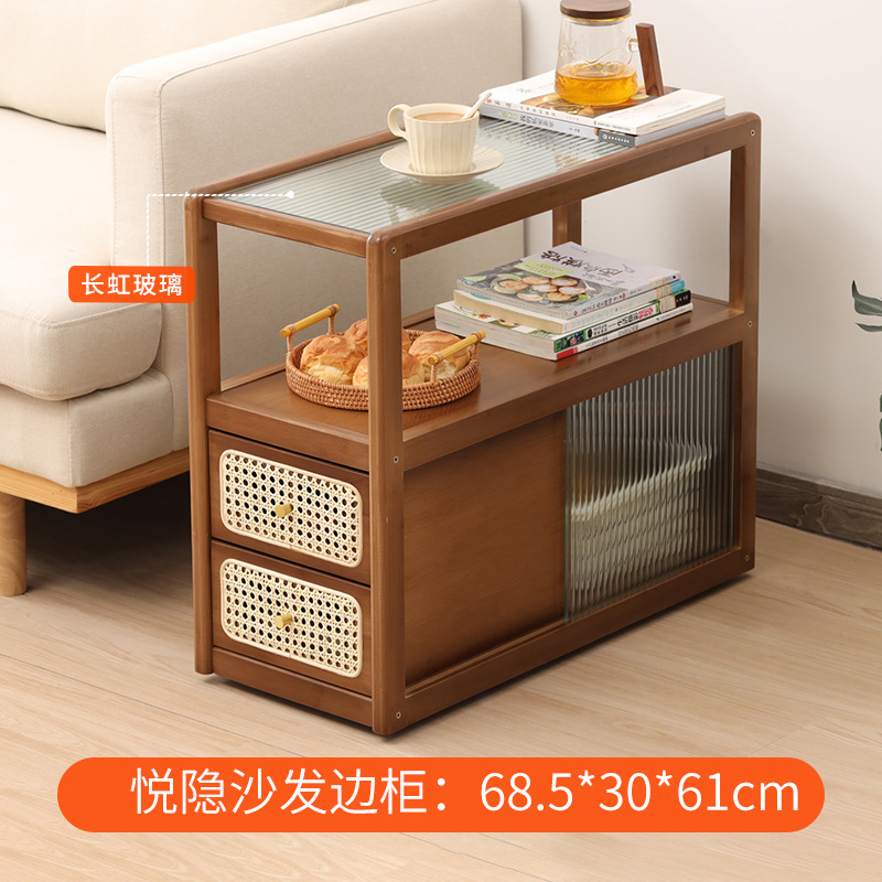 Buffet Yueyin (couleur noyer - verre fluorescent)