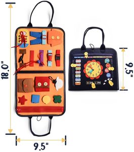 Hot Sell Felt Toddler Busy Board Educational Learning Baby Toddlers Busy <strong>Book</strong> for <strong>Basic</strong> Skill - Product Image 5