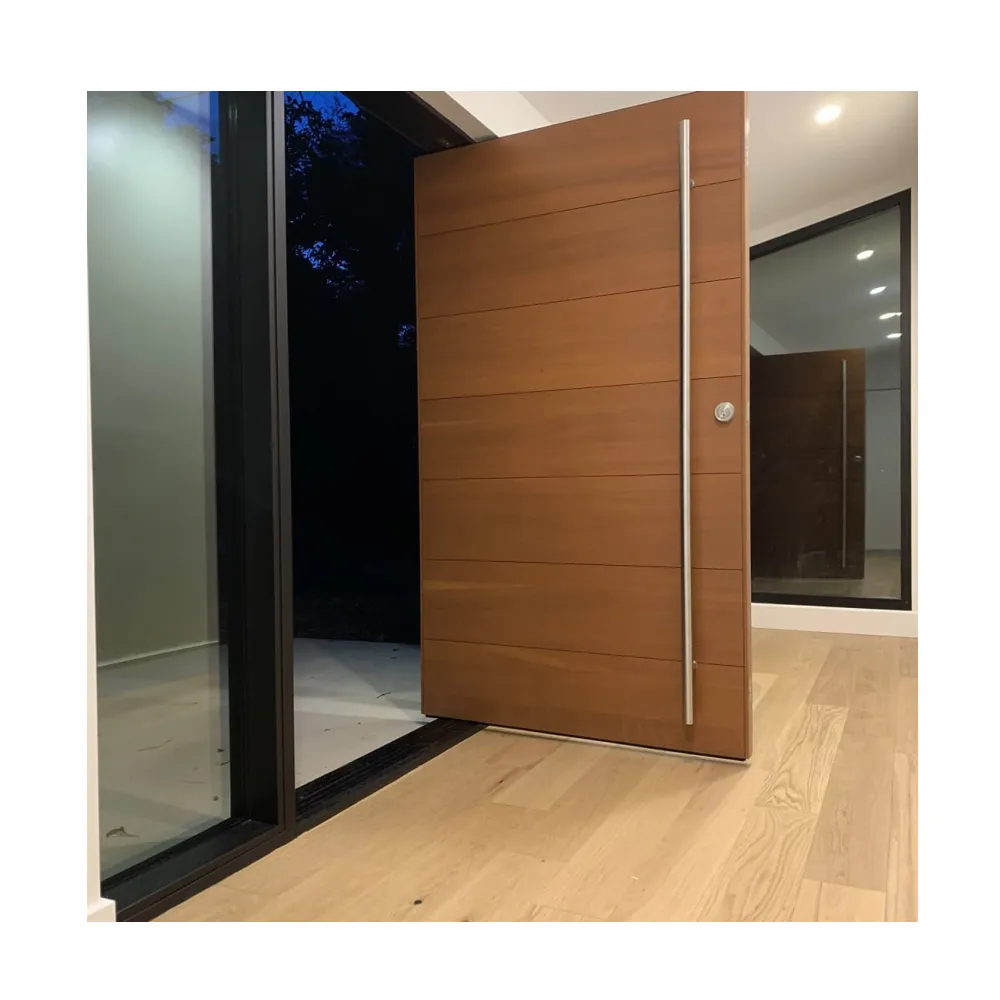 CBMmart-puertas de entrada modernas de madera, pivote de alta calidad para casa