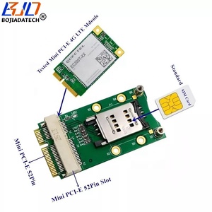 Mini PCI-E 52Pin MPCIe kablosuz Modem adaptörü için bir SIM kart yuvası GSM GPS GPRS WLAN GSM 3G 4G LTE modülü - Product Image 2