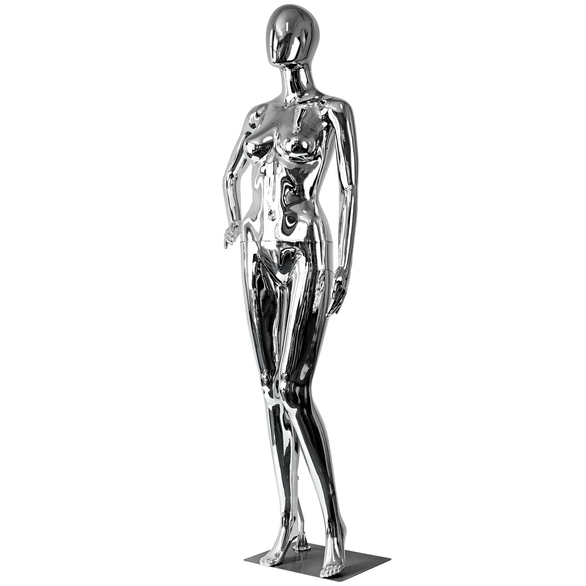 고품질 호화스러운 금 짜개진 조각 175CM 아름다운 여성 마네킹 조정가능한 몸-68.9 "가득 차있는 몸 서 있는 마네킹 몸통