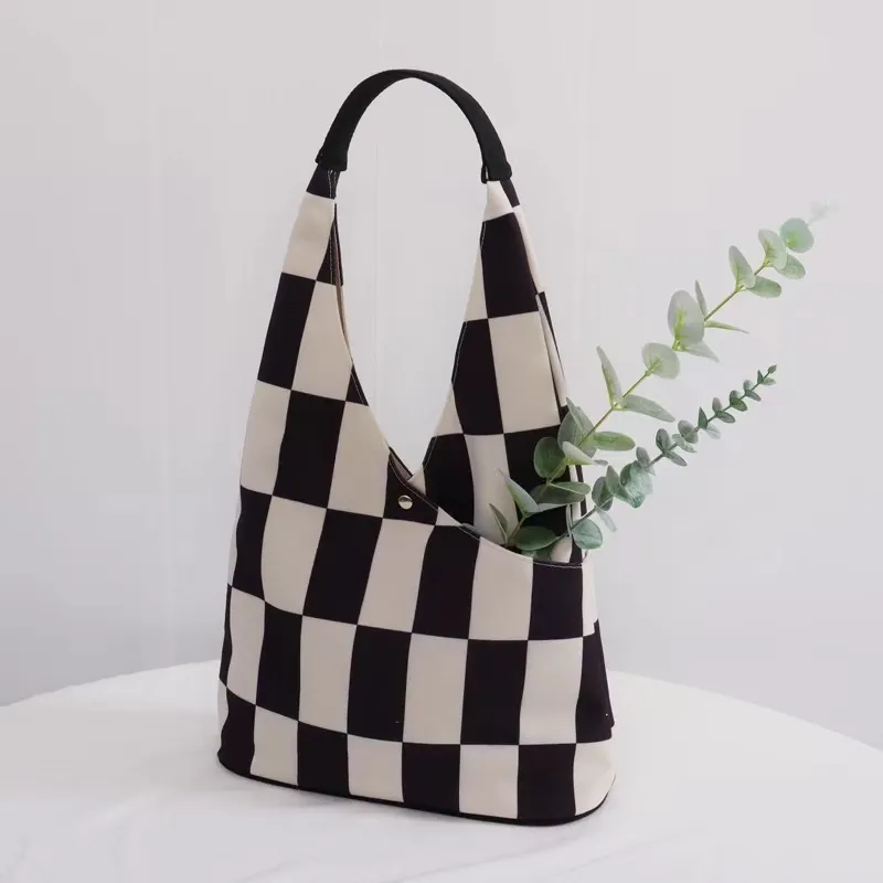 Tote bag borsa in cotone di lusso personalizzata in cotone con borse personalizzate a soffietto in tela di cotone tinta unita vuota