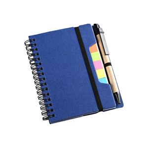 Promotional <strong>Customized</strong> Design Spiral Notebook With Pen Sticky Notes Kraft Sticky Notebook
