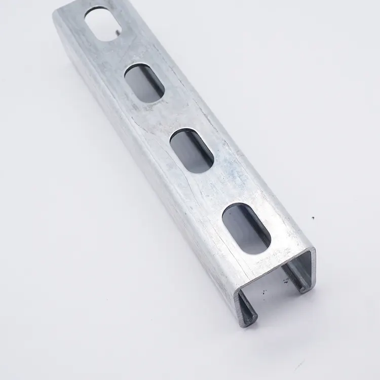 Galvanizado sistema de apoyo u viga de acero c barra de acero del canal para la conexión