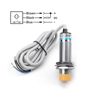 Interruptor de aproximación de detección normalmente abierta M12, 2/BX, 4mm, NPN, NO 3 cables, DC 6V-36V, sensor de proximidad inductivo