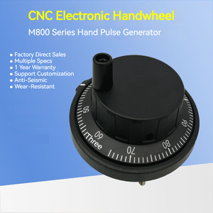 ファナックシーメンス三菱FagorGSKシステム用直径80mm CNCハンドホイール24V100PPR手動パルス発生器MPGペンダント