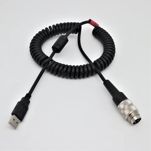 USB Spring Car Steering Wheel Control <strong>Cable</strong> SV40 Germany Lumbao 4 Pin 4 Pin Coding Programming Industrial Wire Coil <strong>Cable</strong> Wire - Product Image 3