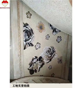 Tùy chỉnh đá cẩm thạch khảm bức tranh tường gạch bóng kết thúc cho trang trí nội thất cho phòng nội thất sử dụng hoa gạch khảm đá cẩm thạch - Product Image 2