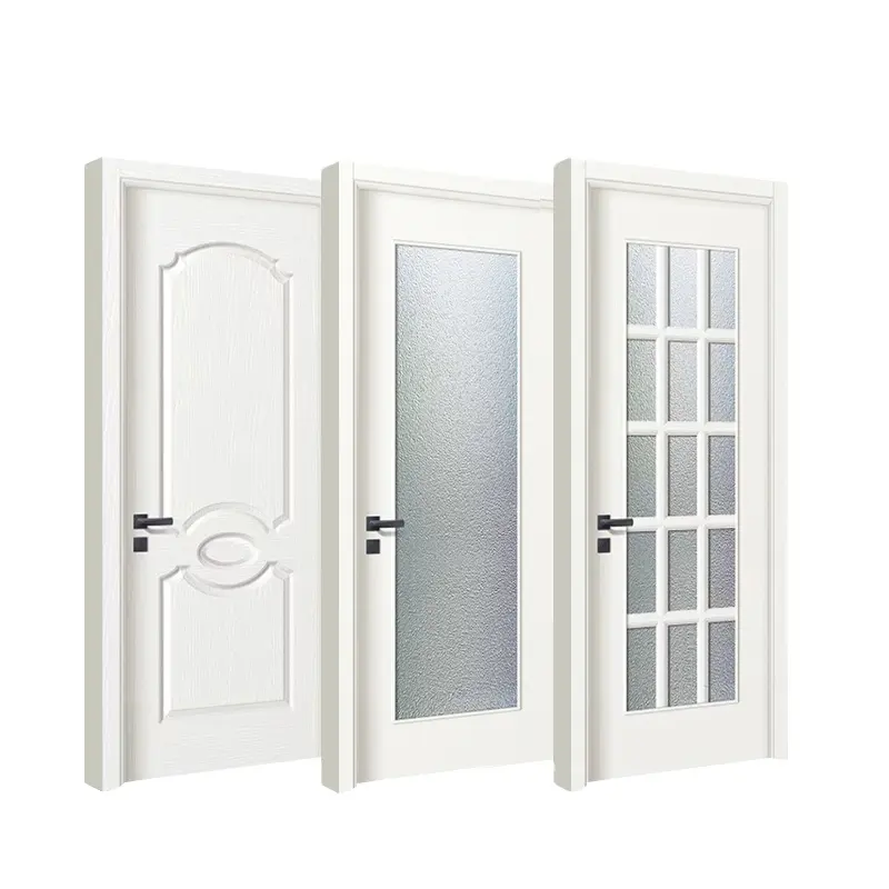 White primer HDF Moulded doors solid wooden interior for houses others doors cheap hollow core flush latest designs pictures