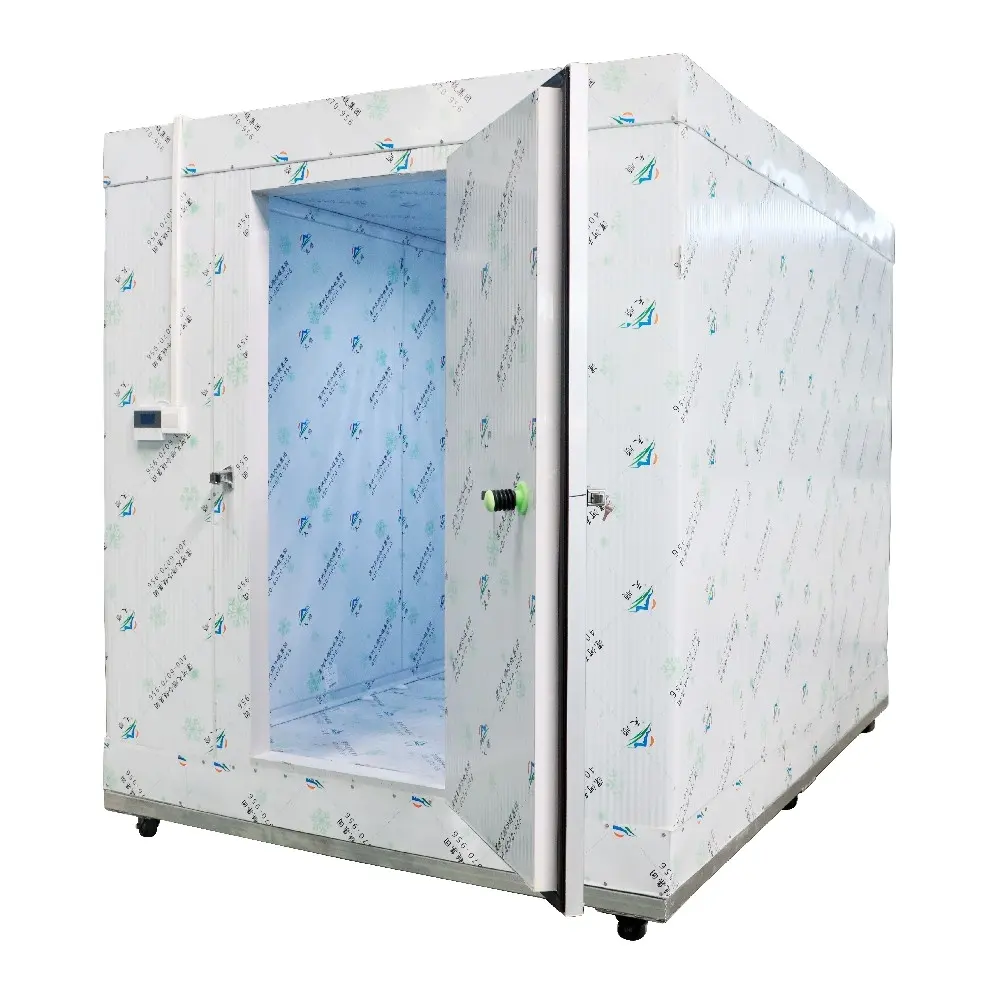 Sala de almacenamiento en frío para máquina de congelador de almacenamiento de hielo de carne, contenedor de congelador portátil para caminar, cámara fría