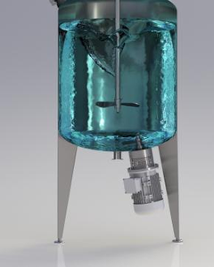 GMP认证的粘性溶液搅拌溶解结晶工艺混合器304不锈钢