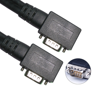 สายเคเบิลอนุกรม Db9 90องศา Rs232หัวมุมขวา DB 9ขาตัวผู้-ตัวเมียสาย Db9ข้อมูล - Product Image 1