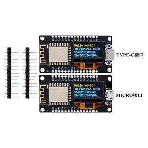 Sanlik NodeMCU ESP8266 scheda di sviluppo con Display OLED da 0.96 pollici modulo Driver CH340 per programmazione Arduino IDE/Micropython