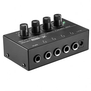 DAYMIC工厂OEM <span class=keywords><strong>4</strong></span>输入立体声Hifi迷你HA400 <span class=keywords><strong>4</strong></span>通道监听耳机放大器，用于现场dj表演