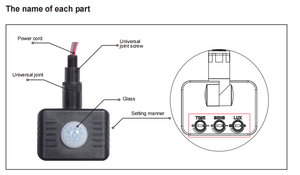 PDLUX PD-PIR157 Mini 220v Pir Bewegungs melder Sensor Schalter Infrarot Licht Bewegungs sensor - Product Image 3