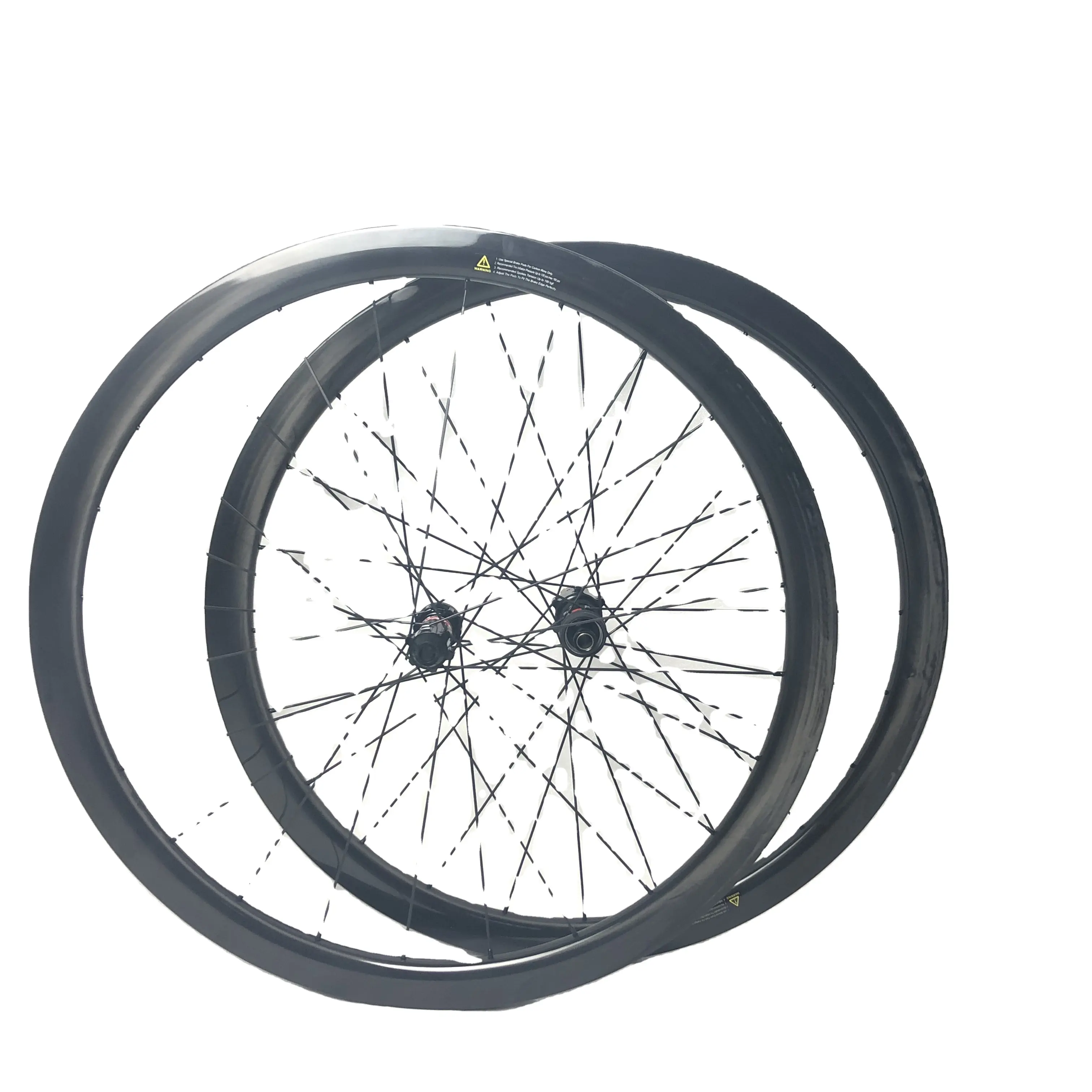 In fibra di carbonio della bici della strada del wheelset 38 millimetri di Larghezza 25 millimetri di Profondità 700c Cerchi Compatibile airless gomme della bicicletta
