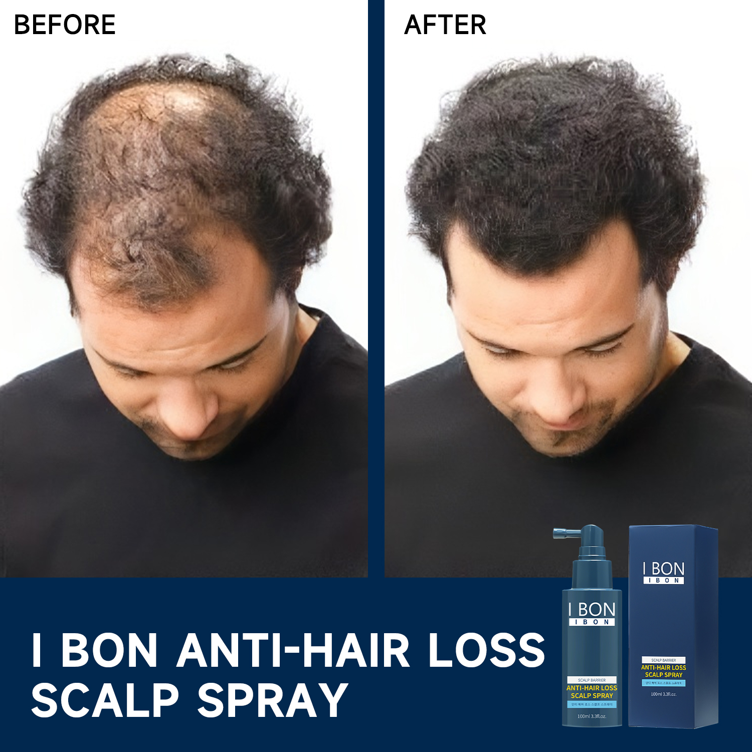 Spray pour cheveux homme 100ml