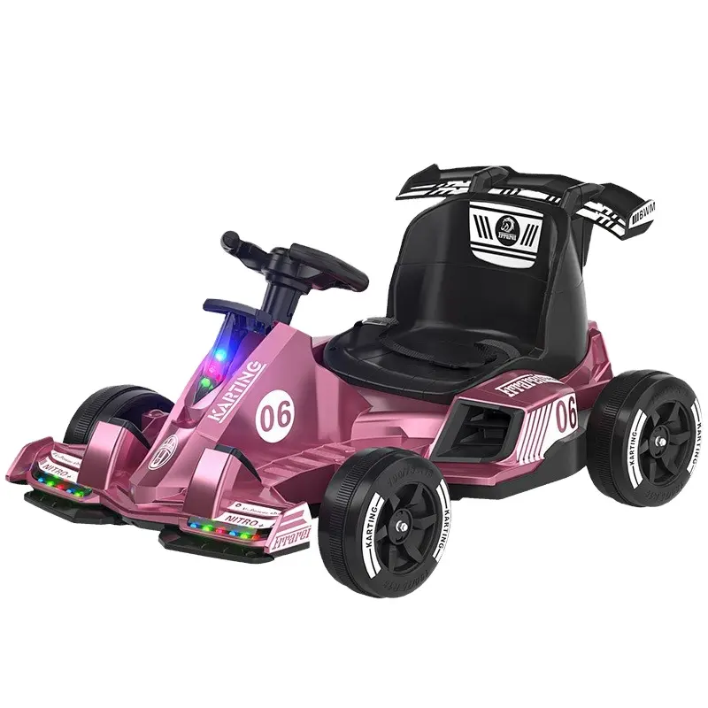 Children's Electric Go-kart Four-wheel Drift Car Rechargeable Stroller Battery 2 To 4 Years,5 To 7 Years Toys Kids Unisex 50 Kgs