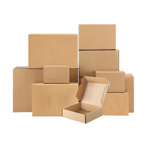 Kahverengi kraft karton kutu karton ambalaj oluklu küçük kutu ambalaj karton kutuları ambalaj için e-ticaret nakliye - Product Image 2